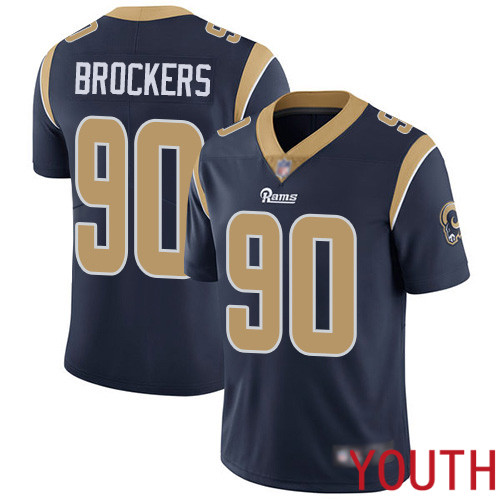 Los Angeles Rams Limited Navy Blue Youth Michael Brockers Home Jersey NFL Football #90 Vapor Untouchable->women nfl jersey->Women Jersey